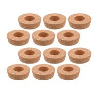 Hemobllo 12 Tapones para Jarrones Macetas Tapones De Corcho para Plantas De Interior Tapas De Corcho para Plantas Tapones De Corcho con Orificio Tapones De Corcho para Macetas