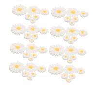 Hemobllo 120 Piezas Flatback Resin Flower Charms DIY Jewelry Making Accessories With Hairpin Embellishments Cabochons For Phone Case Crafting