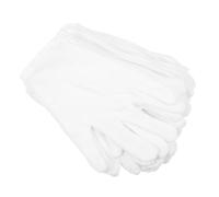 Hemobllo 12pares Guantes Blancos De Algodón Lavables y Elásticos Para Revisar Relojes y Proteger La Piel Talleres o Estudios De Joyería