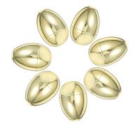 Hemobllo 12piezas Huevos De Pascua Dorados Simulación Cajas De Plástico Rellenables Para Fiesta De Pascua Decoración De Caza De Huevos Para Manualidades