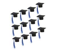 Hemobllo 12piezas Mini Gorro De Graduación Decorativo para Botellas De Sombreros De Borlas Adorno De Graduación y De Flores