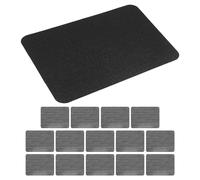 Hemobllo 15 Parches Termoadhesivos de Algodón Negro 125X95 CM para Reparación y Refuerzo de Rodillas Codos Sofás y Sillas Parches Rectangulares para Coser Ropa y Muebles Hogar