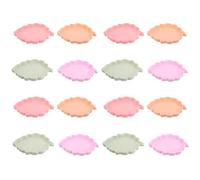 Hemobllo 16 Piezas Bandeja de Clasificación de Piedras Preciosas, Bandeja de Embudo de Cuentas en Plástico, Forma de Hoja, para Cuentas y Gemas de Imitación, Portátil, para Diamond Art,
