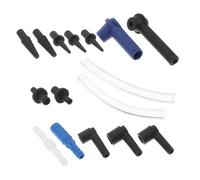 Hemobllo 16 Piezas Kit de Conectores de Manguera de Fluido de Freno para Coche y Moto Accesorios Reutilizables para Purgado de Frenos Sellado Hermético y Fácil Uso sin Necesidad