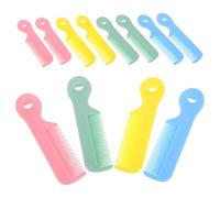 Hemobllo 16 Piezas Peine para Redondo de Punta Colorida Cuidado del Cabello Peines para Niña Pequeña y Portátil para Recién Nacidos Niñas y Viajes