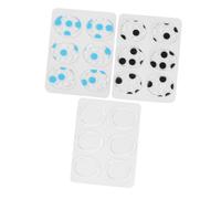 Hemobllo 18 piezas Almohadillas Silicona para Batería Gel Amortiguador Transparente con Puntos Azules y Negros Reutilizables para Reducir Overtone y Controlar Sonido de