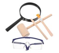 Hemobllo 1juego Herramientas De Excavación para Kit De Martillo y De Madera Juguete De y Arqueología De Habilidades y Aprendizaje Stem