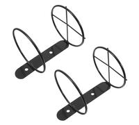 Hemobllo 2 Botelleros de Pared de Metal Negro Soporte Individual Colgante para Botella de Vino Botellero Moderno para Cocina Comedor y Bar Almacenamiento Práctico y Decorativo