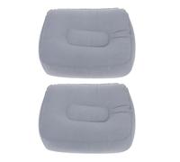 Hemobllo 2 Cojines Inflables para Reposapiés de PVC Tela de Vellón, Mejora la Circulación Sanguínea, Fácil de Guardar, Adecuado para Viajes y Coches