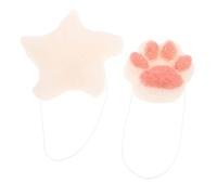 Hemobllo 2 Esponjas de Baño Exfoliantes para Bebés, Formas de Marino y Pata de Gato, Suaves y Absorbentes, para Uso Baño Casa