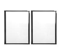 Hemobllo 2 Fundas de Menú Transparentes de Pvc para Restaurante Gran Capacidad y Uso Prolongado, Cubiertas Protectoras Ideales para Recetas y Menús