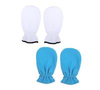 Hemobllo 2 Guantes de Parafina Profesionales Reutilizables para Cuidado de Manos Hidratación Continua y Diseño Elástico Pack Azul y para Spa y Diario
