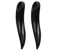 Hemobllo 2 herramientas de masaje facial con acupuntura de cuerno de buey, pluma de sonda, masajeador manual de puntos gatillo, tejido profundo, Guasha para cuello, pies y espalda, color negro.
