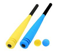 Hemobllo 2 Juegos Bate de Béisbol de Espuma Seguro y Portátil para Diseño Acanalado Suaves para Educación Infantil y Actividades al Aire
