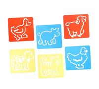 Hemobllo 2 juegos Plantillas Dibujo para Reutilizables de Plástico con Diseños de Animales para Pintar y Decorar Plantillas Prácticas para Dibujo Creativo Superficies Planas