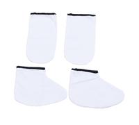 Hemobllo 2 pares Guantes de Algodón para Parafina Cubre Manos y Pies Aislantes para Terapia de Spa de Diseño Cómodo y Lavable Conserva el Calor para Nutrición Profunda