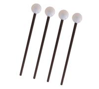 Hemobllo 2 pares Mazos para de Lengua con Mango de Madera Duradero Baquetas de Percusión Profesionales para Marimba y Tambores Agarre Cómodo para Músicos y Práctica