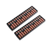 Hemobllo 2 Piezas Ábaco Pequeño Multifunción para con Cuentas Herramienta Educativa Portátil para Matemáticas y Cálculo Infantil de Marrón