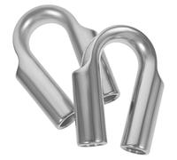 Hemobllo 2 Piezas Anillo de Acero Inoxidable M10 con Estructura Triangular, Collar Resistente y Conexión Segura para Engarce de Cable en Aplicaciones Industriales