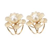 Hemobllo 2 piezas Anillos de Bufanda de Flores Elegantes Hebillas para Chal y Pañuelos Accesorios Decorativos para Mujeres