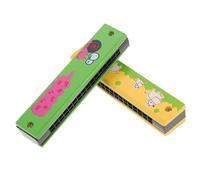 Hemobllo 2 piezas Armónica de Madera para Portátil para Principiantes Instrumento Musical Educativo para Desarrollar Habilidades y Creatividad