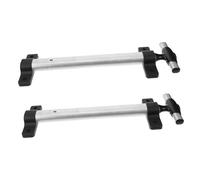Hemobllo 2 Piezas Barra De Enlace De Aleación De Aluminio Maleta Extensible Equipaje Moviente Mango Telescópico De Aleación De Aluminio Manija De La Bolsa De Metal Tirador De Repuesto Plata