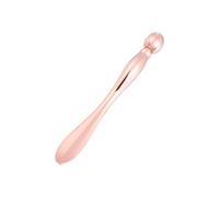 Hemobllo 2 piezas Bastones de Masaje Facial de Metal para Ojos Herramienta de Cuidado y Aplicador de Crema para Ojos Reafirmante y Antiarrugas Diseño Único y Portátil Rosa Dorado