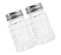 Hemobllo 2 piezas Botellas de Condimentos de Vidrio Cilíndricas de Limpiar y Reutilizables Saleros y Pimenteros con Diseño Elegante para Uso Doméstico