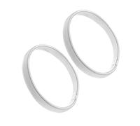 Hemobllo 2 piezas Brazalete de Metal Elástico para Hombre Antideslizante para Camisas y Chaquetas Color Plateado