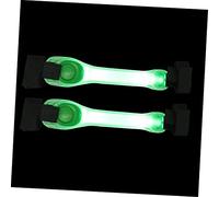Hemobllo 2 Piezas Brazaletes LED Luminosos para Correr Bandas de Seguridad Reflectantes Ligeras y Flexibles Unidades para Jogging y Actividades Nocturnas Color Verde