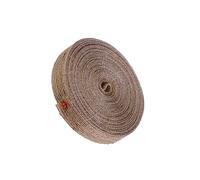 Hemobllo 2 piezas Cinta de Yute Natural para Manualidades DIY y Decoraciones Color Marrón Arpillera para Bodas Vasos Cestas