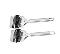 Hemobllo 2 Piezas Cortadores de Cebollino Inoxidable Cortador Práctico para Fideos y Cocina Herramienta Manual para Cortar Masa y Verduras