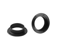 Hemobllo 2 Piezas Cubierta Protectora de Rosca para Bicicleta, Eje 24mm | Plástico Negro, y Fácil de Instalar, para Biela y Transmisión, Mejora Vida Útil del Cojinete