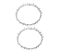 Hemobllo 2 Piezas Diademas De Boda De Metal Accesorios Para El Cabello Tiaras Reales Para Fiestas Nupciales y Cumpleaños Para Adultos