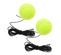 Hemobllo 2 Piezas Entrenamiento Tenis Pelotas con Cuerda Elástica Portátiles para Práctica Individual Mejora Coordinación y Flexibilidad para Principiantes y Jugadores