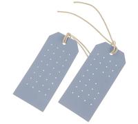 Hemobllo 2 piezas Exhibidor Doble de Pendientes de PU Cuero Azul Organizador Compacto para Almacenamiento y Viaje Soporte Portátil para Múltiples y Joyería