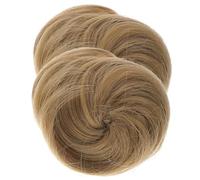 Hemobllo 2 piezas Garras para Moño Postizo de Alta Temperatura Extensiones de Pelo Liso para Buns y Chignons Accesorios para Peinados de Fiesta y Uso Diario