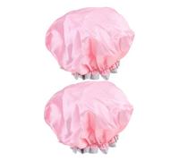Hemobllo 2 piezas Gorros de Ducha EVA Doble Impermeables para Adultos Protección Reutilizable Accesorios de Baño Diseño Grueso y Cómodo para Diario