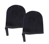 Hemobllo 2 Piezas Guante Autobronceador, Guante Bronceador de Felpa Negro para Aplicar Mousse y Aceite, Mini Manopla Aplicadora para Autobronceado y Playa