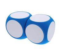 Hemobllo 2 Piezas Jumbo Dados de Espuma Borrables Dados Multipropósito para Educativos de Aula Reutilizables para Estudiantes y Profesores