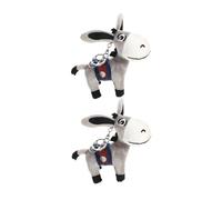 Hemobllo 2 Piezas Llaveros Peluche Adorables Accesorios para Teléfonos Decoraciones para Fiestas de Animales de Granja para Cumpleaños y Celebraciones
