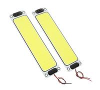 Hemobllo 2 piezas Luz Interior LED para Coche Barra de Luz para Cabina y Lectura Resistente Metal para Autocaravanas Furgonetas y Barcos