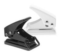 Hemobllo 2 Piezas Perforadora de Papel Portátil Estructura Simple y Fuerte Poder de Penetración para Decoracion Colegio en Hogar y Oficina, Accesorio Adecuado para Manualidades