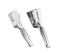 Hemobllo 2 piezas Pinzas de Cocina Inoxidable para Asar Carne y Freír Pescado Utensilios de Cocina Antideslizantes y de Limpiar Accesorios para Bbq y Uso Diario