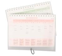 Hemobllo 2 piezas Planificador Semanal sin Fecha Unidades con Cuaderno Organizador para Diarias y Mensuales Soporte Integrado para Estudiantes para Gestión de Tareas y Auto-disciplina