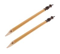 Hemobllo 2 Piezas Pluma de Caña para Caligrafía, Pluma de Inmersión Color Beige, Hecha a Mano, Control de Tinta, para Brush Lettering y Caligrafía Manga, Principiantes y Artistas