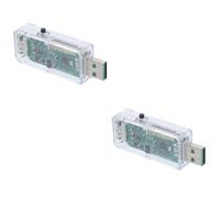 Hemobllo 2 Piezas Probador USB Digital con Pantalla Medidor Capacidad para Cargadores Power Banks y Dispositivos USB