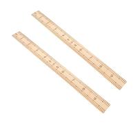 Hemobllo 2 piezas Regla de Costura de Madera Herramienta de Medición Precisa para Sastrería y Manualidades para Ligera y Duradera