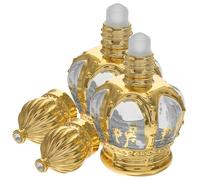 Hemobllo 2 piezas Roll Botellas de Vidrio con Electrochapada Recargables y Portátiles para Aceites Esenciales y Perfumes Sin Fugas Rodillo Suave para Uso Diario