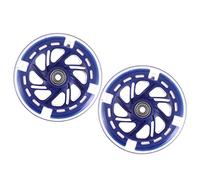 Hemobllo 2 Piezas Ruedas de Repuesto para Patinete Scooter PU Azul con Alta Elasticidad y Resistencia para Scooter Eléctrico y Juguetes de Exterior